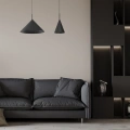 Lampa wisząca CAPITAL Czarny 1xGX53 - Ø17cm - MLP0964 -realizacja