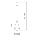 Lampa wisząca CAPITAL Czarny 1xGX53 - Ø17cm - MLP0964  - wymiary