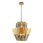 Lampa wisząca - DONNA - złoty - 9xE14 - ML0413
