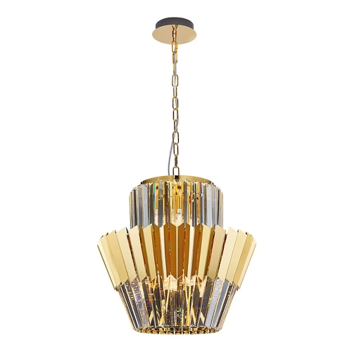 Lampa wisząca - DONNA - złoty - 9xE14 - ML0413