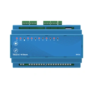 Karta wejść/wyjść na szynę DIN - 3 wejścia / 12 wyjść - przewodowy SBUS - 24V - KW-15m - Sinum