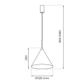 Lampa wisząca CAPITAL Czarny 1xGX53 - Ø32cm - MLP0958 - wymiary