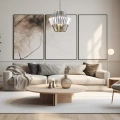 Lampa wisząca - DONNA - chrom - 9xE14 - ML0414 - realizacja