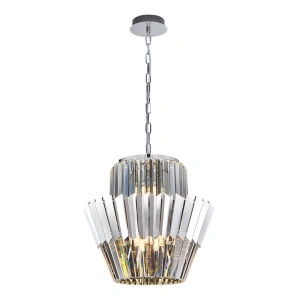 Lampa wisząca - DONNA - chrom - 9xE14 - ML0414