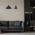 Lampa wisząca CAPITAL Czarny 1xGX53 - Ø46cm - MLP0952 - realizacja