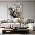 Lampa wisząca - DONNA - chrom - 12xE14 - ML0416 - realizacja
