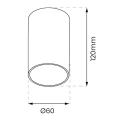 Lampa sufitowa - RICKY - złoty - 1xGU10 - ML0688 - wymiary