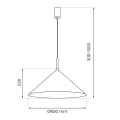 Lampa wisząca CAPITAL Czarno - Złoty 1xGX53 - MLP0945 - wymiary