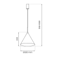 Lampa wisząca CAPITAL Czarno - Złoty 1xGX53 - Ø32cm - MLP0957 - wymiary