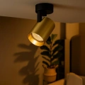 Lampa sufitowa - VOLF SPOT - złoty - 1xGU10 - ML0677 - realizacja