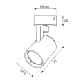 Lampa sufitowa - VOLF SPOT - złoty - 1xGU10 - ML0677 - wymiary