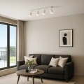 Lampa sufitowa - PIPE RING SPOT - biały - 4xGU10 - ML2074 - realizacja
