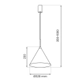 Lampa wisząca CAPITAL Kremowy 1xGX53 - Ø32cm - MLP1560 - wymiary