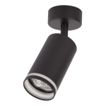 Lampa sufitowa - PIPE RING SPOT - czarny - 1xGU10 - ML2067