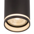 Lampa sufitowa - PIPE RING SPOT - czarny - 1xGU10 - ML2067