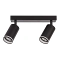 Lampa sufitowa - PIPE RING SPOT - czarny - 2xGU10 - ML2069