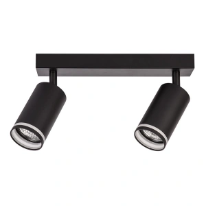 Lampa sufitowa - PIPE RING SPOT - czarny - 2xGU10 - ML2069