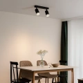 Lampa sufitowa - PIPE RING SPOT - czarny - 2xGU10 - ML2069 - realizacja