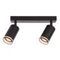 Lampa sufitowa - PIPE RING SPOT - czarny - 2xGU10 - ML2069