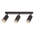 Lampa sufitowa - PIPE RING SPOT - czarny - 3xGU10 - ML2071