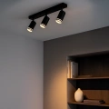Lampa sufitowa - PIPE RING SPOT - czarny - 3xGU10 - ML2071 - realizacja