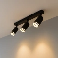 Lampa sufitowa - PIPE RING SPOT - czarny - 3xGU10 - ML2071 - realizacja