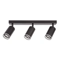 Lampa sufitowa - PIPE RING SPOT - czarny - 3xGU10 - ML2071