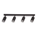 Lampa sufitowa - PIPE RING SPOT - czarny - 4xGU10 - ML2073