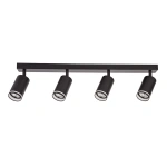 Lampa sufitowa - PIPE RING SPOT - czarny - 4xGU10 - ML2073