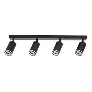 Lampa sufitowa - PIPE RING SPOT - czarny - 4xGU10 - ML2073