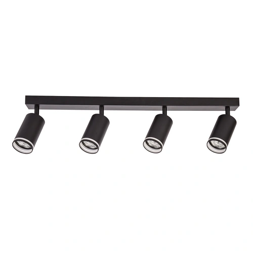 Lampa sufitowa - PIPE RING SPOT - czarny - 4xGU10 - ML2073