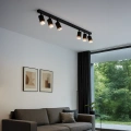 Lampa sufitowa - PIPE RING SPOT - czarny - 6xGU10 - ML2075 - realizacja