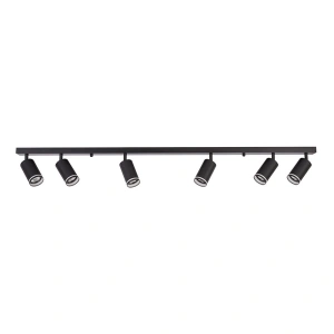 Lampa sufitowa - PIPE RING SPOT - czarny - 6xGU10 - ML2075