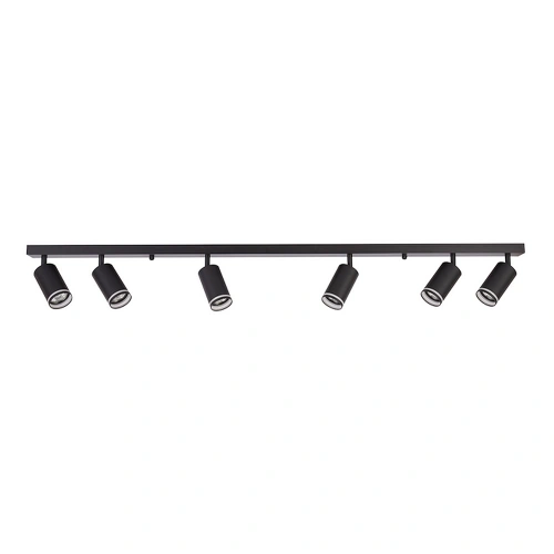 Lampa sufitowa - PIPE RING SPOT - czarny - 6xGU10 - ML2075
