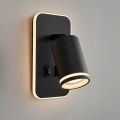Lampa ścienna - PIPE RING - czarny - 1xGU10 + 6W LED - ML2081