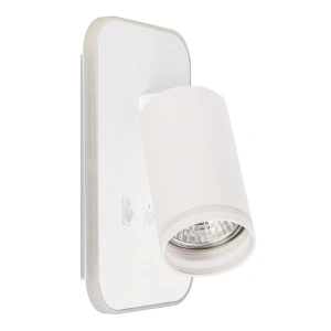 Lampa ścienna - PIPE RING - biały - 1xGU10 + 6W LED - ML2082