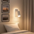 Lampa ścienna - PIPE RING - biały - 1xGU10 + 6W LED - ML2082 - realizacja