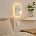 Lampa ścienna - PIPE RING - biały - 1xGU10 + 6W LED - ML2082 - realizacja