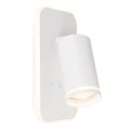 Lampa ścienna - PIPE RING - biały - 1xGU10 + 6W LED - ML2082