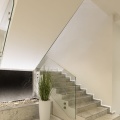 Profil aluminiowy (podpłytkowy) LED UNI-TILE12 PLUS 180 st. czarny z kloszem - realizacja