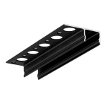 Profil aluminiowy (podpłytkowy) LED UNI-TILE12 PLUS 180 st. czarny z kloszem