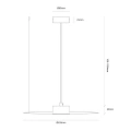 Lampa wisząca PIATTO 1xGX53 Ø450mm Burgund - MLP2915 - wymiary