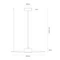 Lampa wisząca PIATTO 1xGX53 Ø350mm Kaszmir - MLP2910 - wymiary