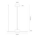 Lampa wisząca PIATTO 1xGX53 Ø550mm Kaszmir - MLP2918 - wymiary