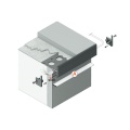 Profil aluminiowy schodowy LED UP-TILE10 czarny z kloszem - schemat montażu