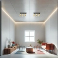 Lampa sufitowa - MICA SPOT - złoty - 3xGU10 - ML1149 - realizacja