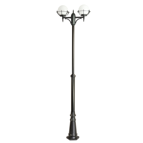 Lampa ogrodowa - parkowa stojąca regulowana 2x E27 - KULE Z KOSZYKIEM 200 OGMWN 2 KPO