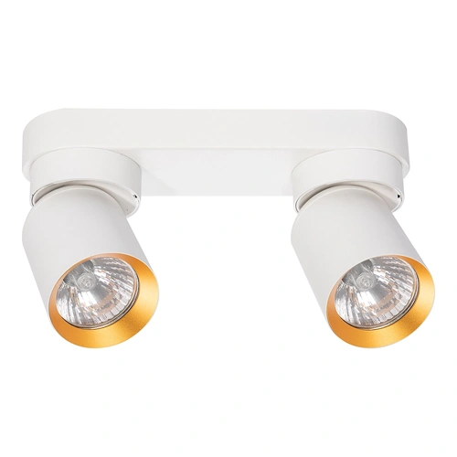 Lampa sufitowa - ANDY SPOT - biały/złoty - 2xGU10 - ML9934