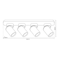 Lampa sufitowa - ANDY SPOT - biały/złoty - 4xGU10 - ML9938 - wymiary