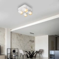 Lampa sufitowa - ANDY SPOT - kwadrat - biały/złoty - 4xGU10 - ML9940 - realizacja